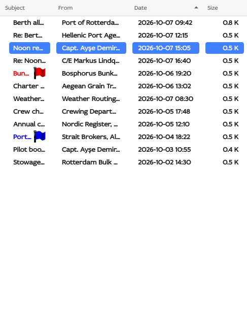 Simple View off: separate columns with a sortable header